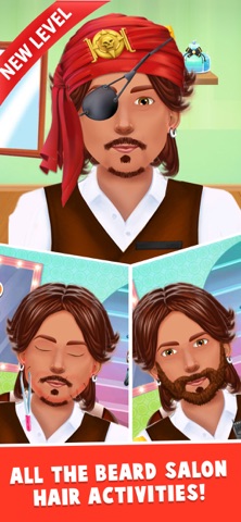 Crazy Beard Shaving Salon iPhone screenshot