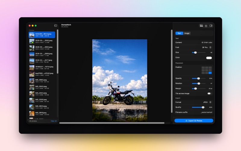 Watermark Photo on macOS
