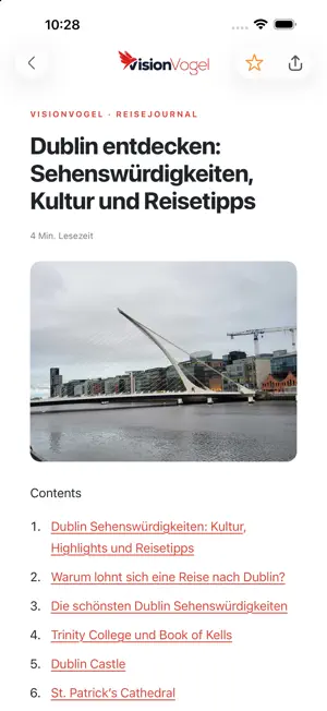 VisionVogel: Reisen & Tipps screenshot 2