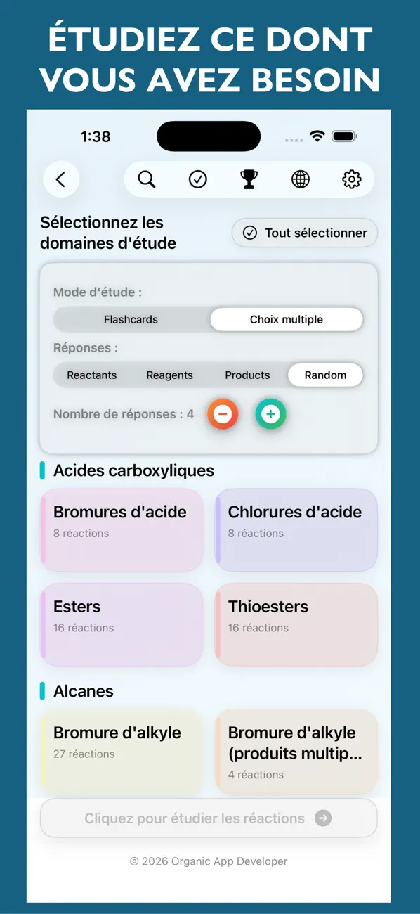 Screenshot #3 pour Aide en chimie organique