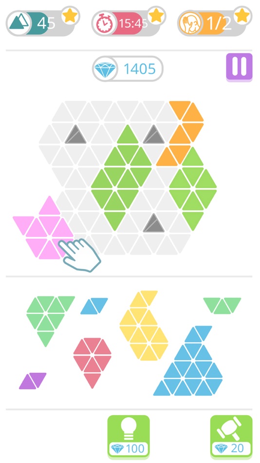 #3. Tangram Triangle ! (iOS) De: PLAYTOUCH