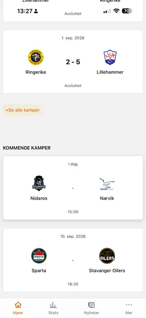 Hockeystats Norge screenshot 4