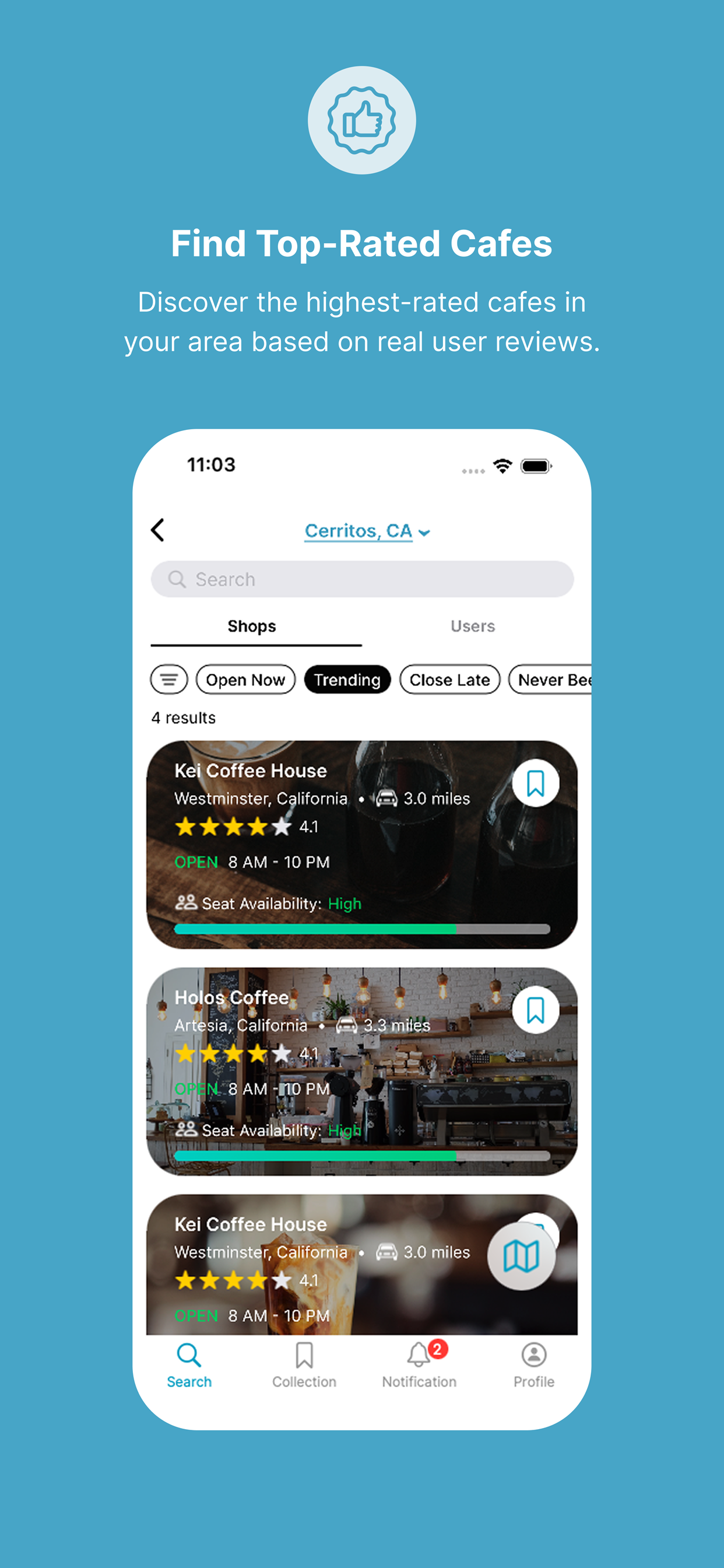 sipn: Coffee Shop Finder screenshot 3