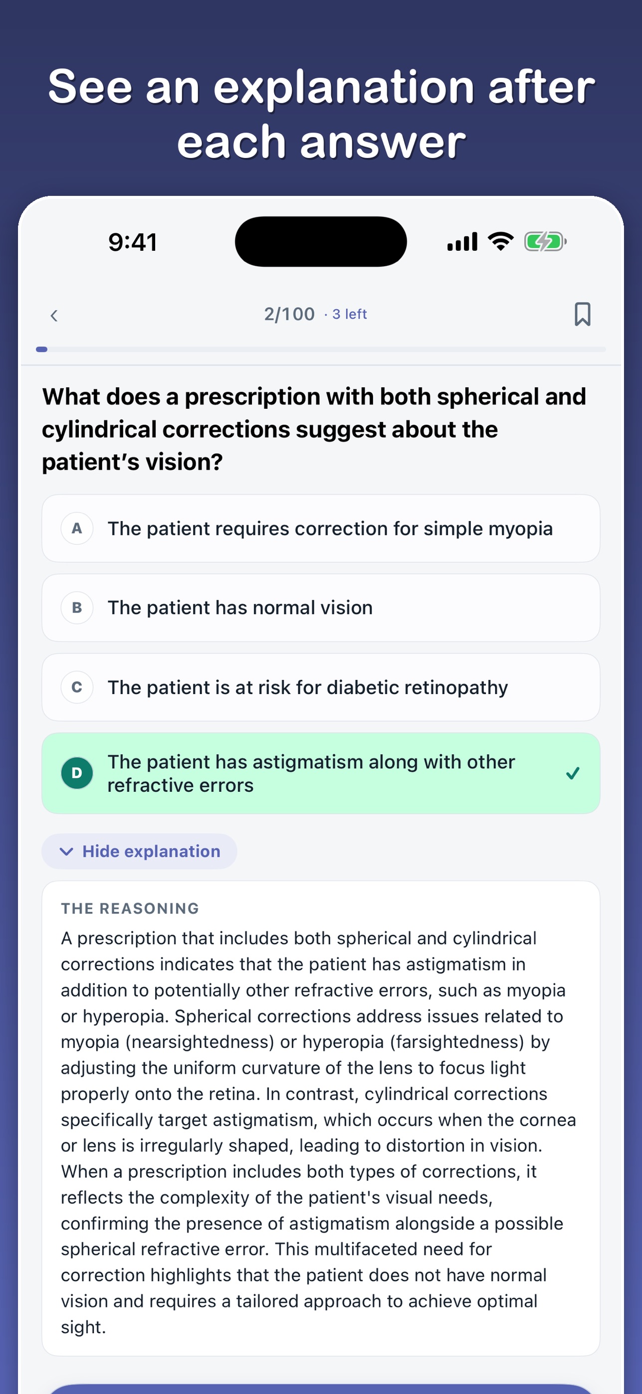 Screenshot 2 of NOCE Optician Exam Prep
