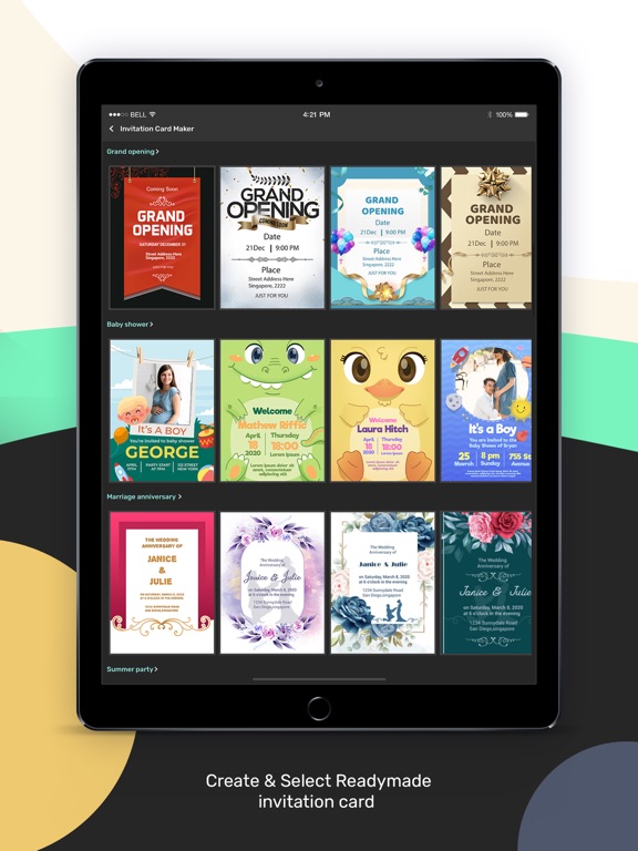 Screenshot #5 pour Invitation Maker : Card Maker