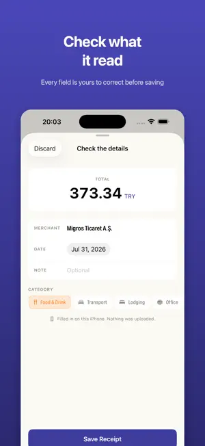 Receiptly: Receipt Scanner screenshot 2