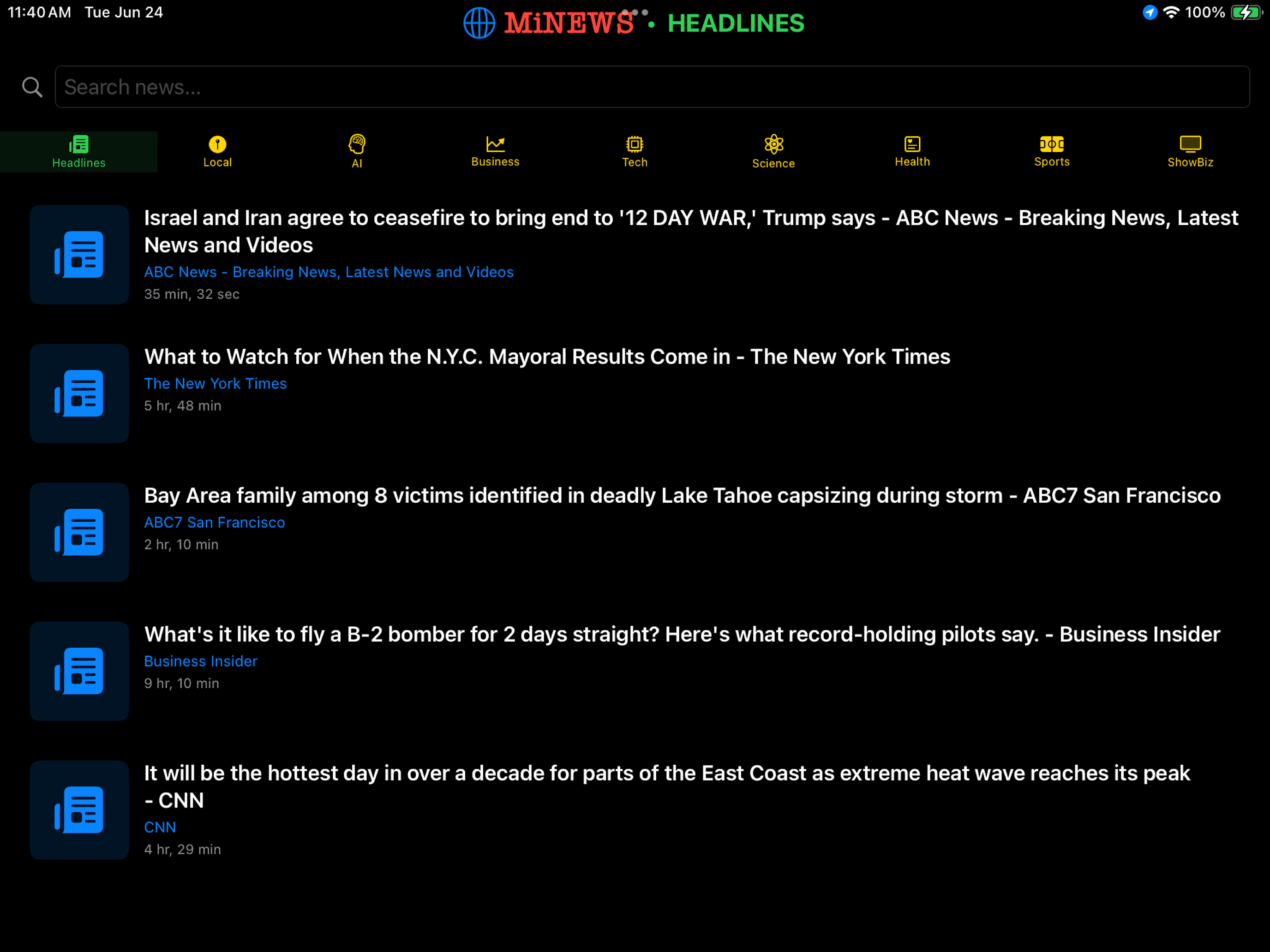 MiNEWS DAILY BRIEF screenshot 13
