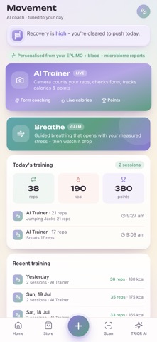 TRIGR Health: AI Coach screenshot
