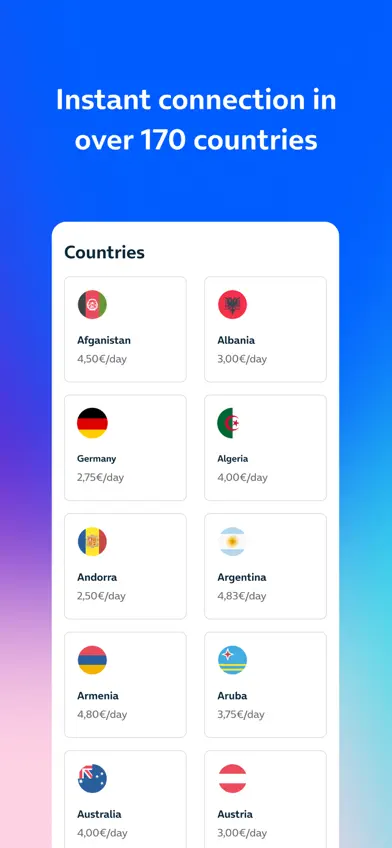 eSimFLAG - eSIM for travel screenshot 2