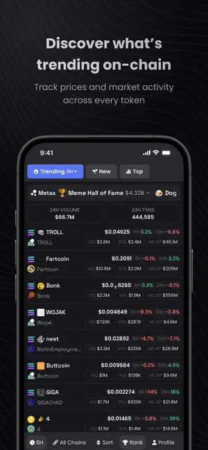 DEX Screener screenshot 1