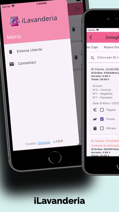 iLavanderia app screenshot
