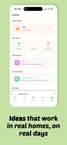 HomePlay: Kids Activities iPhone screenshot