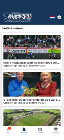 Baansport screenshot