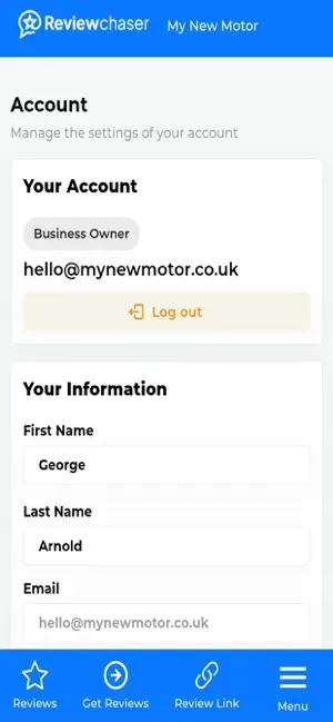 Review Chaser screenshot 2
