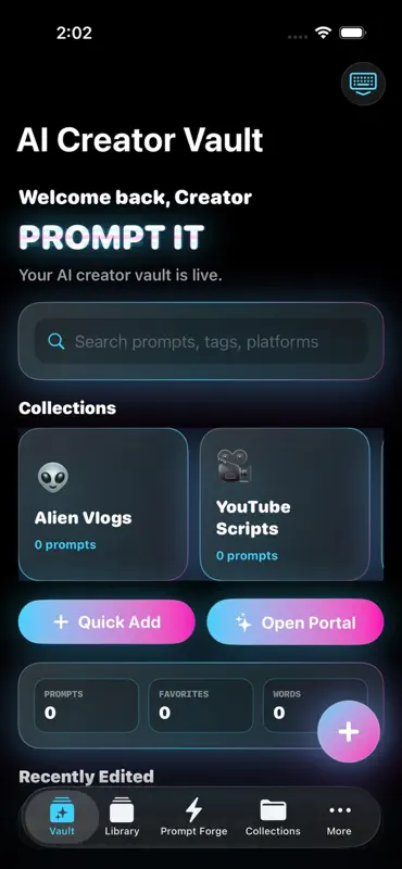 Prompt It Your AI Prompt Vault screenshot 1 of 4