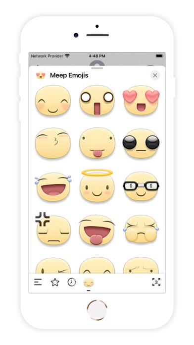 Meep Emoji Stickers iPhone screenshot 2 - Stickers app