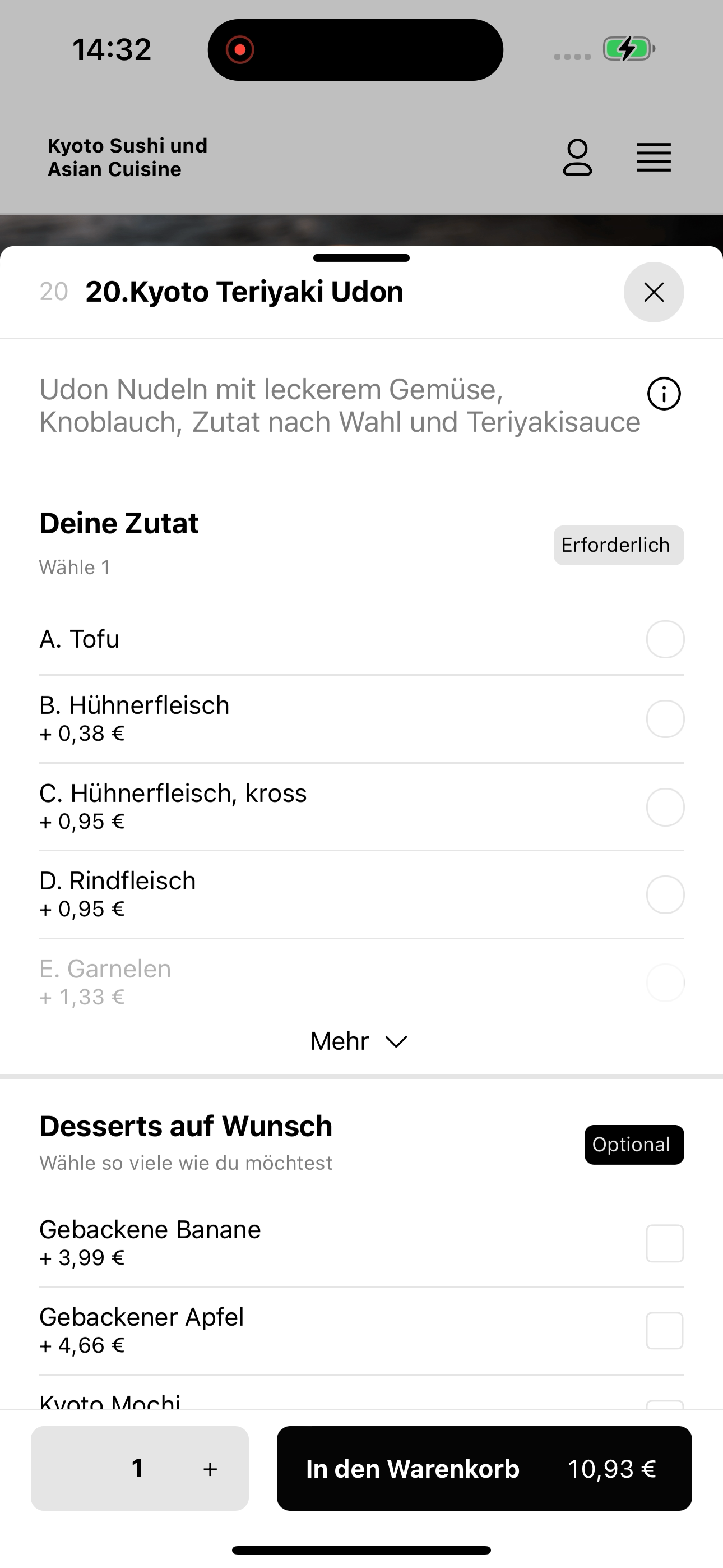 Kyoto Sushi und Asian Cusine screenshot 7