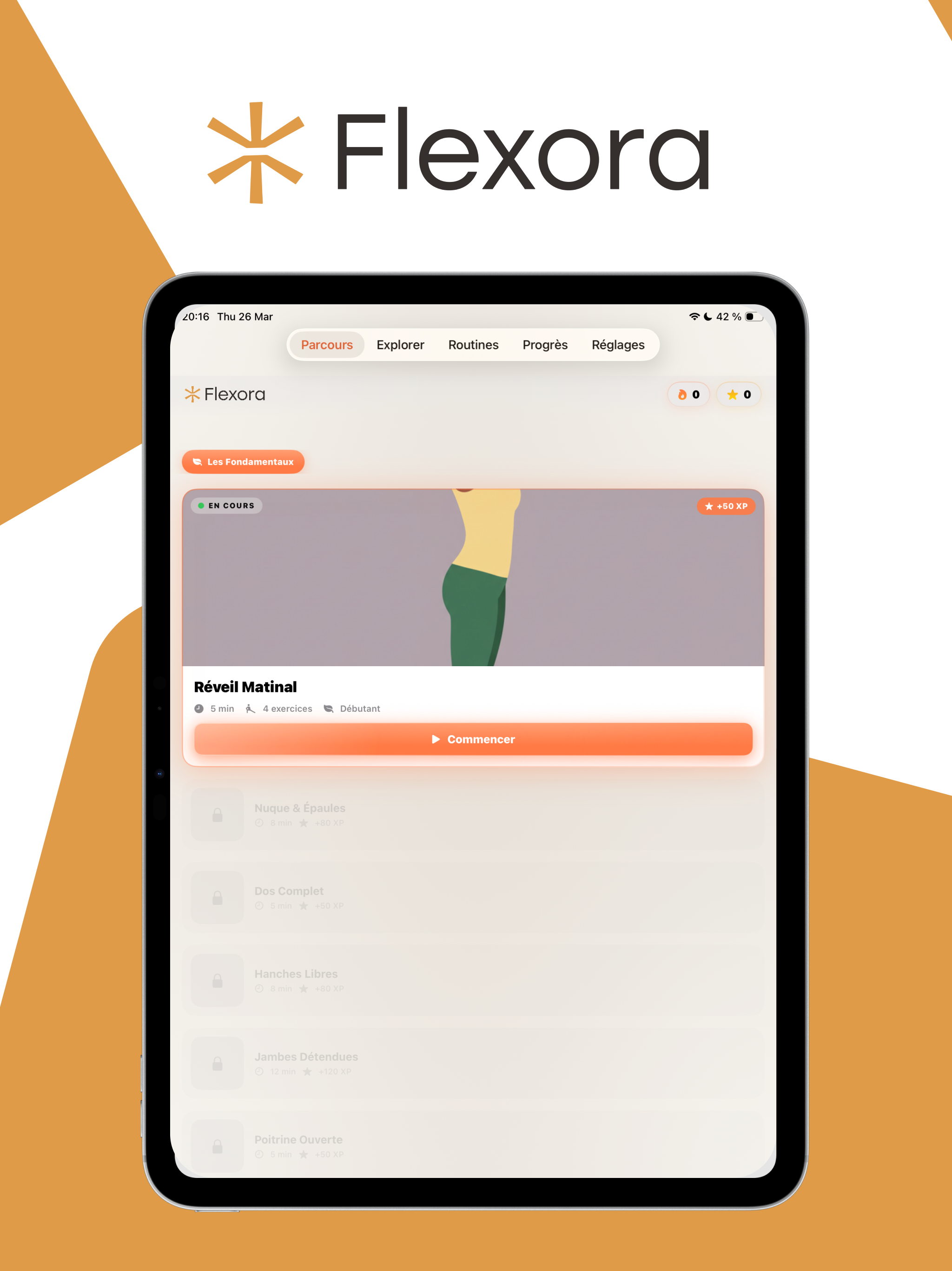 Flexora : étirements