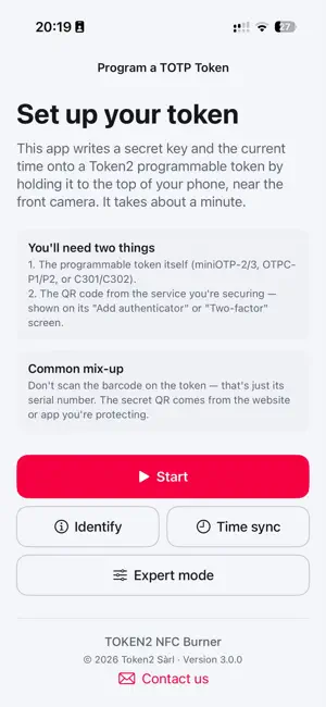 TOKEN2 NFC Burner screenshot 1
