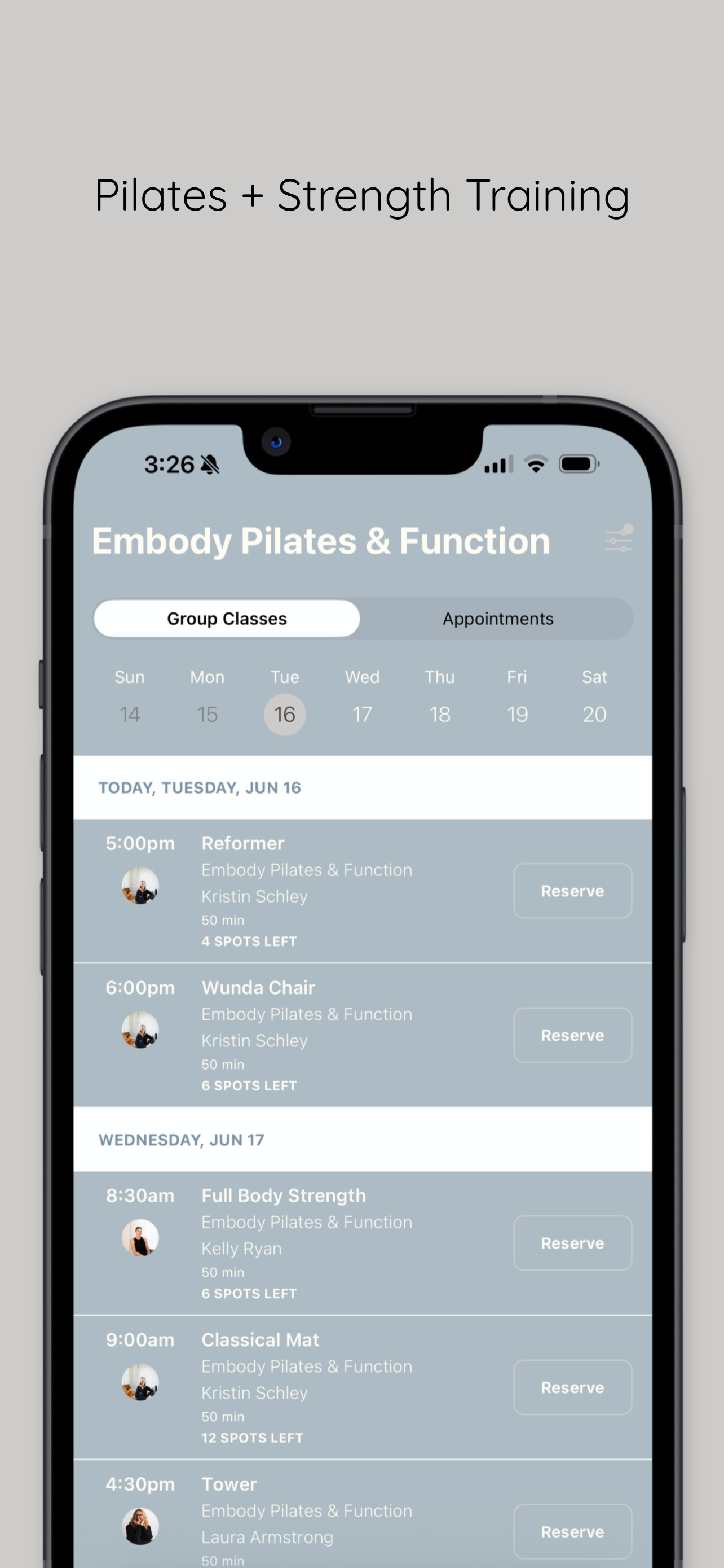Embody Pilates and Function screenshot 3