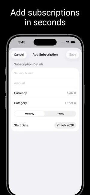 0+: Subscription Tracker screenshot 2