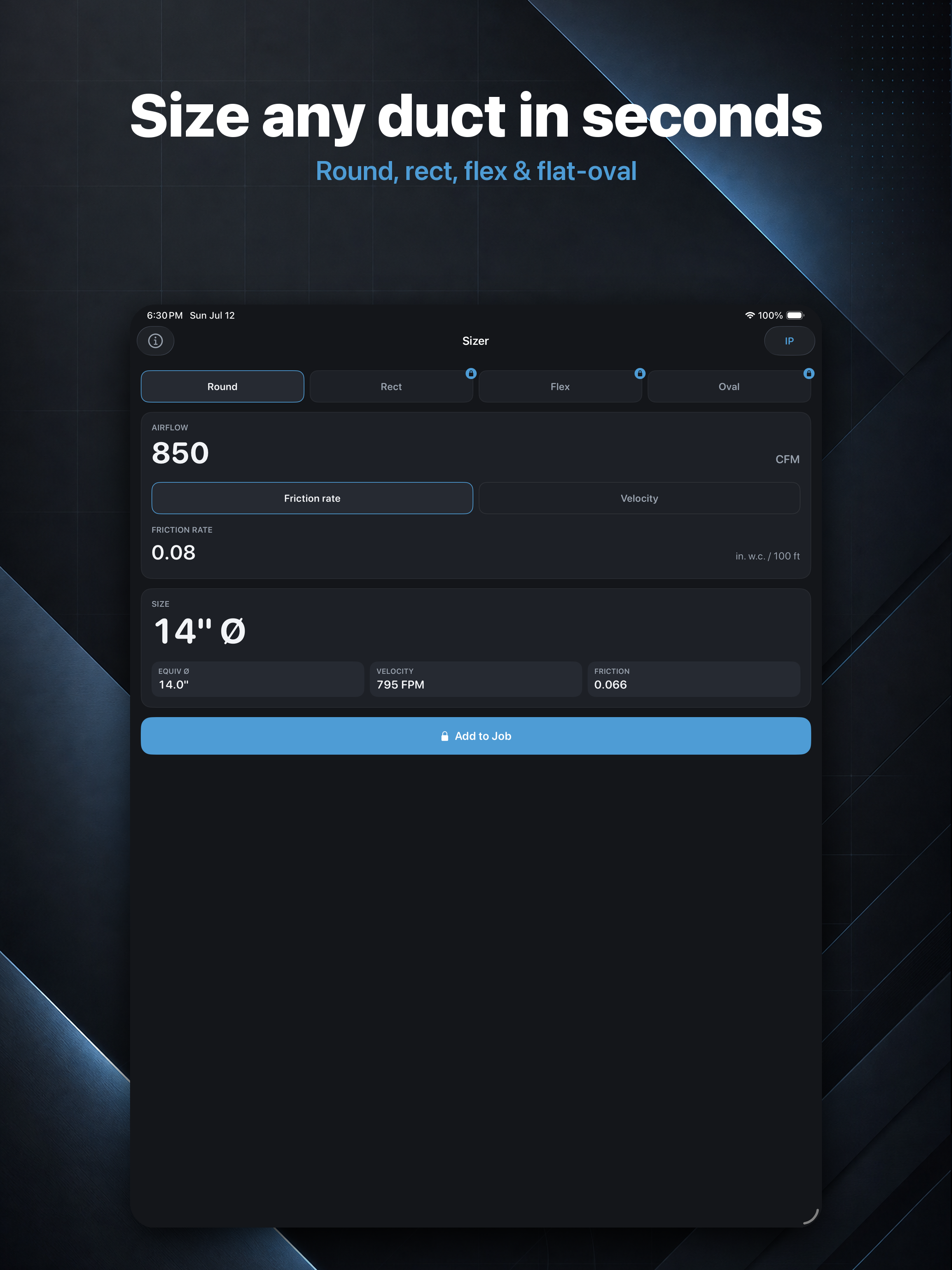 DuctPro: Duct Size Calculator screenshot 6