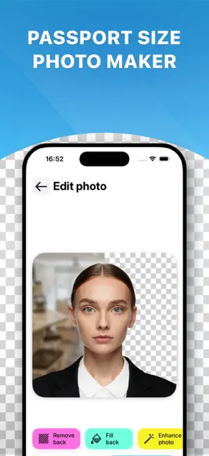 Passport Photo Maker. ID+ Visa screenshot 2