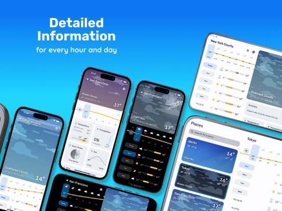 Yawa: Weather & Radar iPad screenshot 1 - Weather app