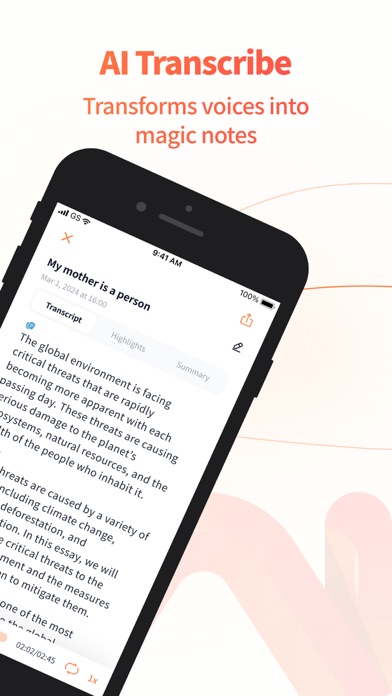 AI Note Taker Screenshot