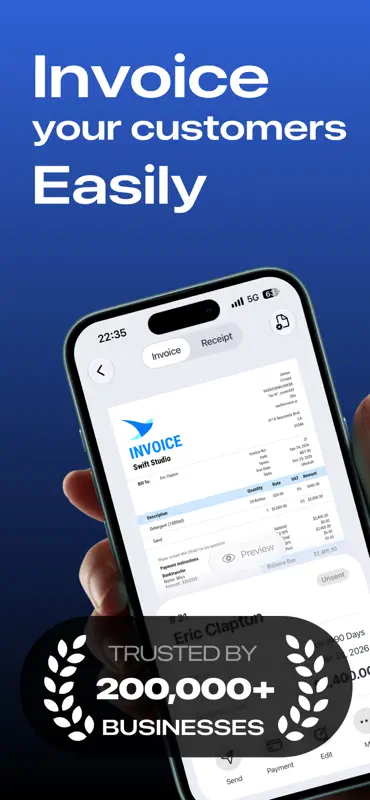 Invoice Maker, Swift Invoice screenshot 1 of 6