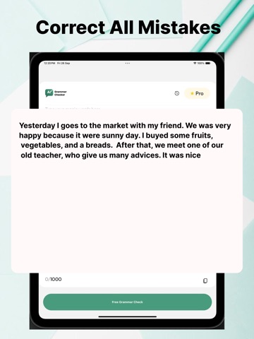 Grammar Checker : AI Writing iPad screenshot