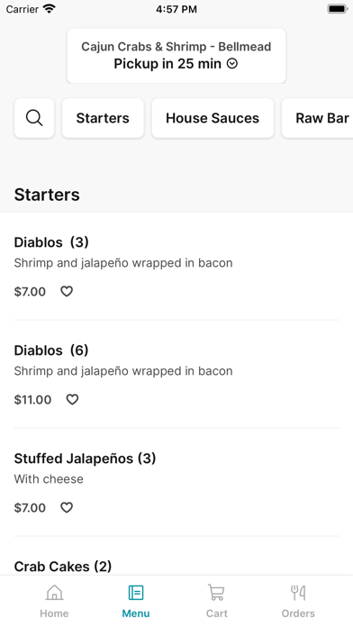 Cajun Crabs & Shrimp iPhone screenshot 2 - Food & Drink app