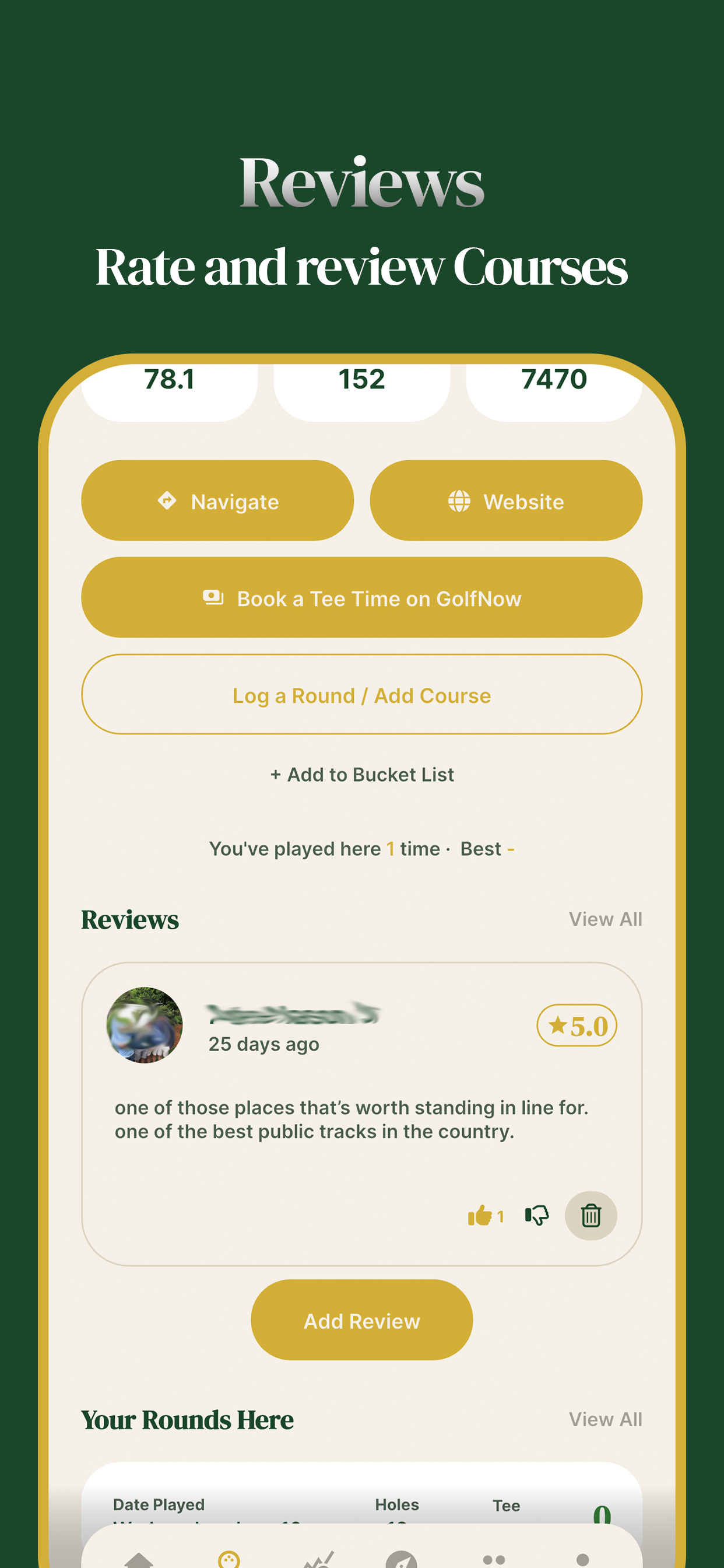 Golfed: Golf Course Tracker screenshot 9