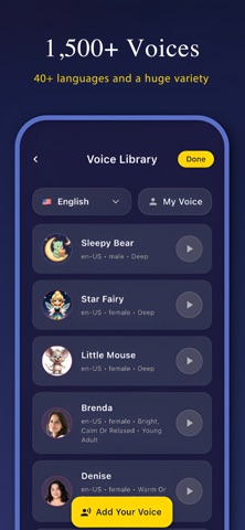 SleepyVoice:AI Bedtime Stories Screenshot 4 of 6