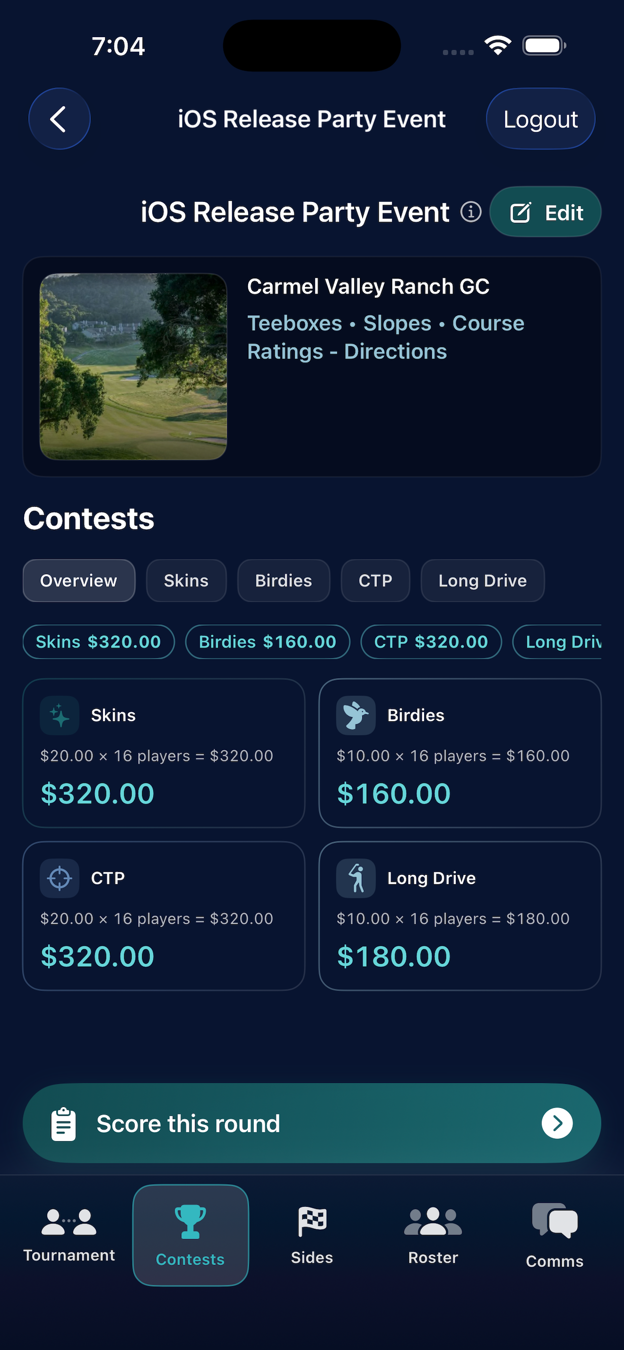 myCard.golf screenshot 3