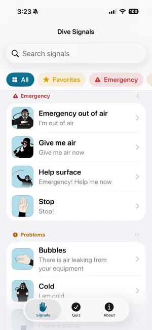 Scuba Dive Signals screenshot 1