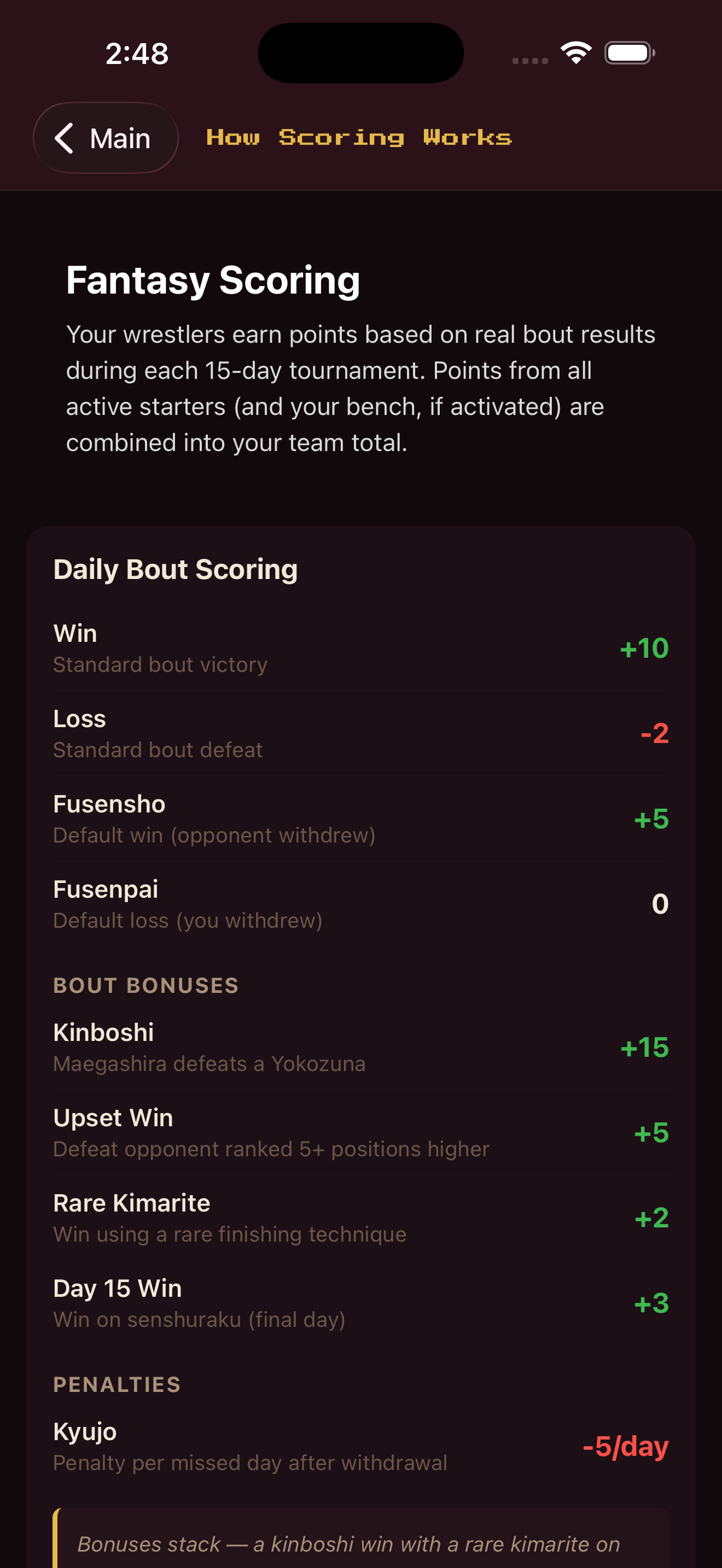 SumoFantasy screenshot 4