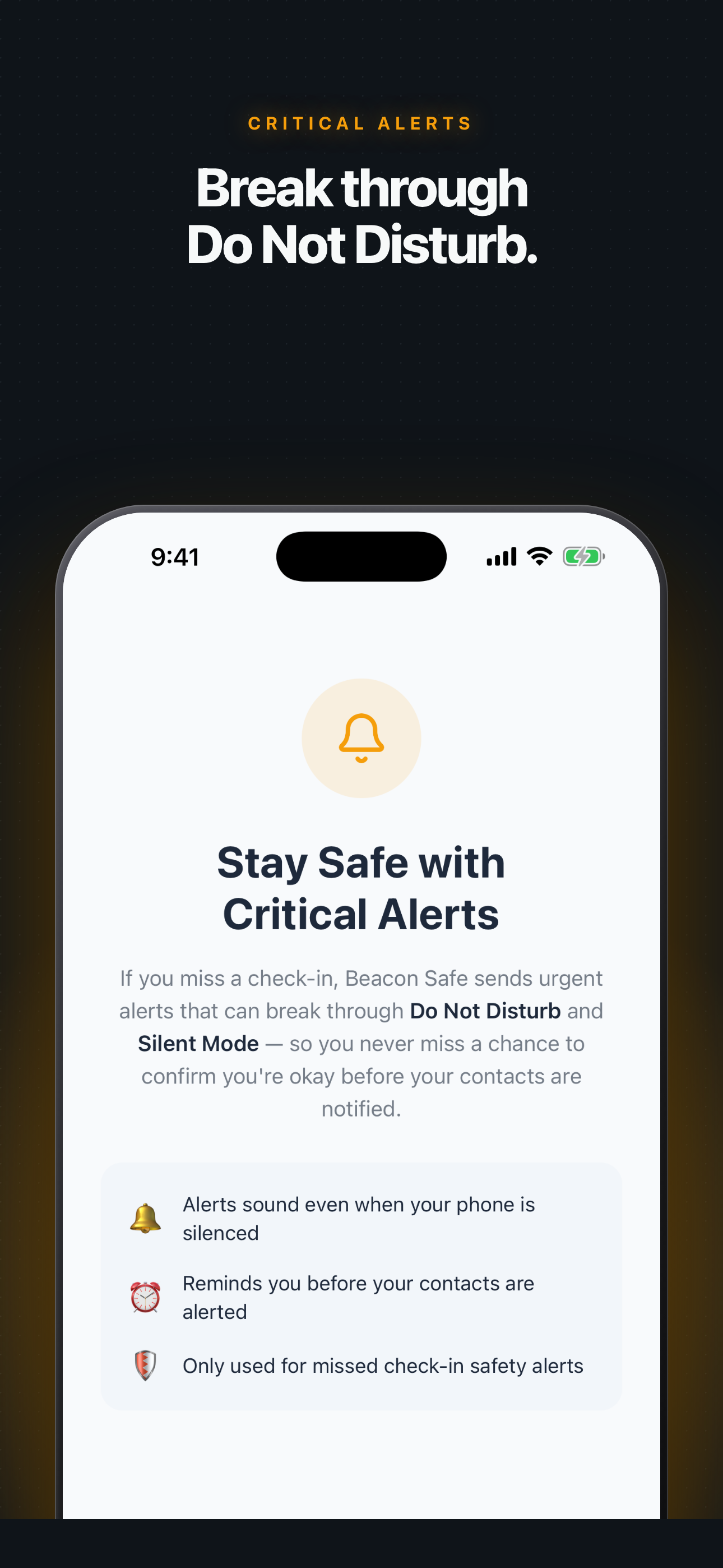 Beacon Safe: Check-In Alert