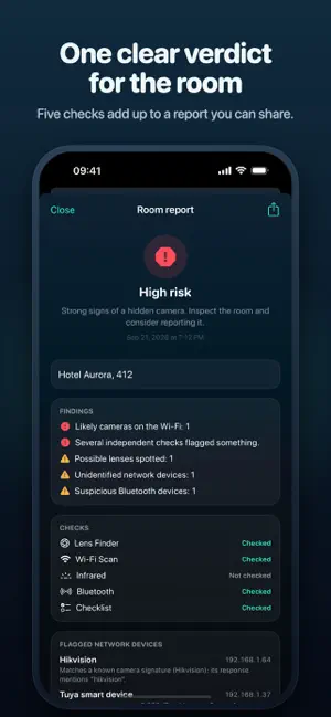 StaySweep: Spy Camera Finder screenshot 4