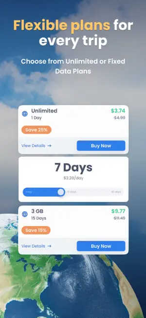 eSIM + Travel Data : GigSky screenshot 3