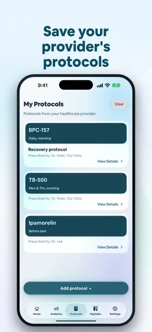 Peptide Tracker: Peptrak screenshot 2