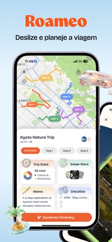 Roameo: AI Trip Planner iPhone screenshot 1
