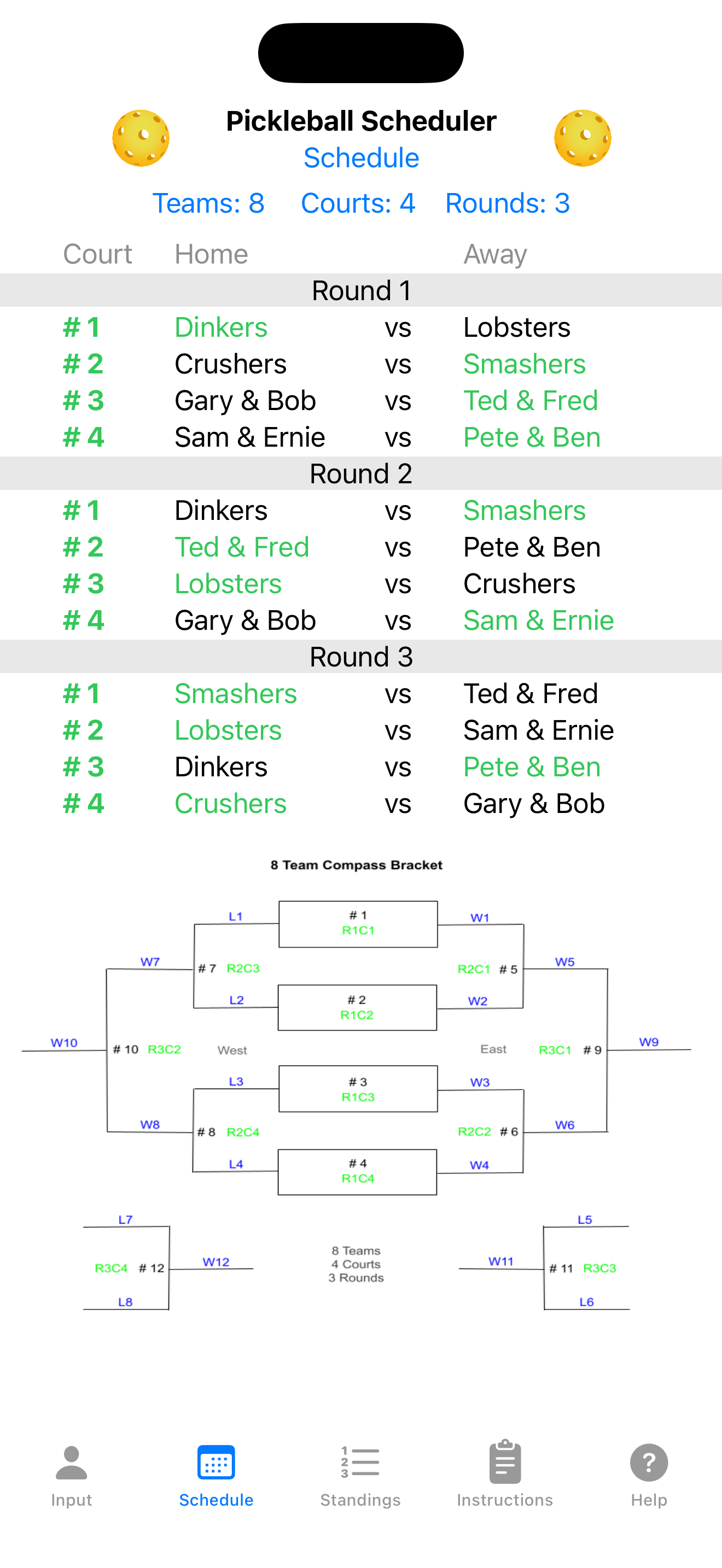 Pickleball Scheduler