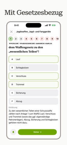 Jagdschein & Jägerprüfung App iPhone screenshot