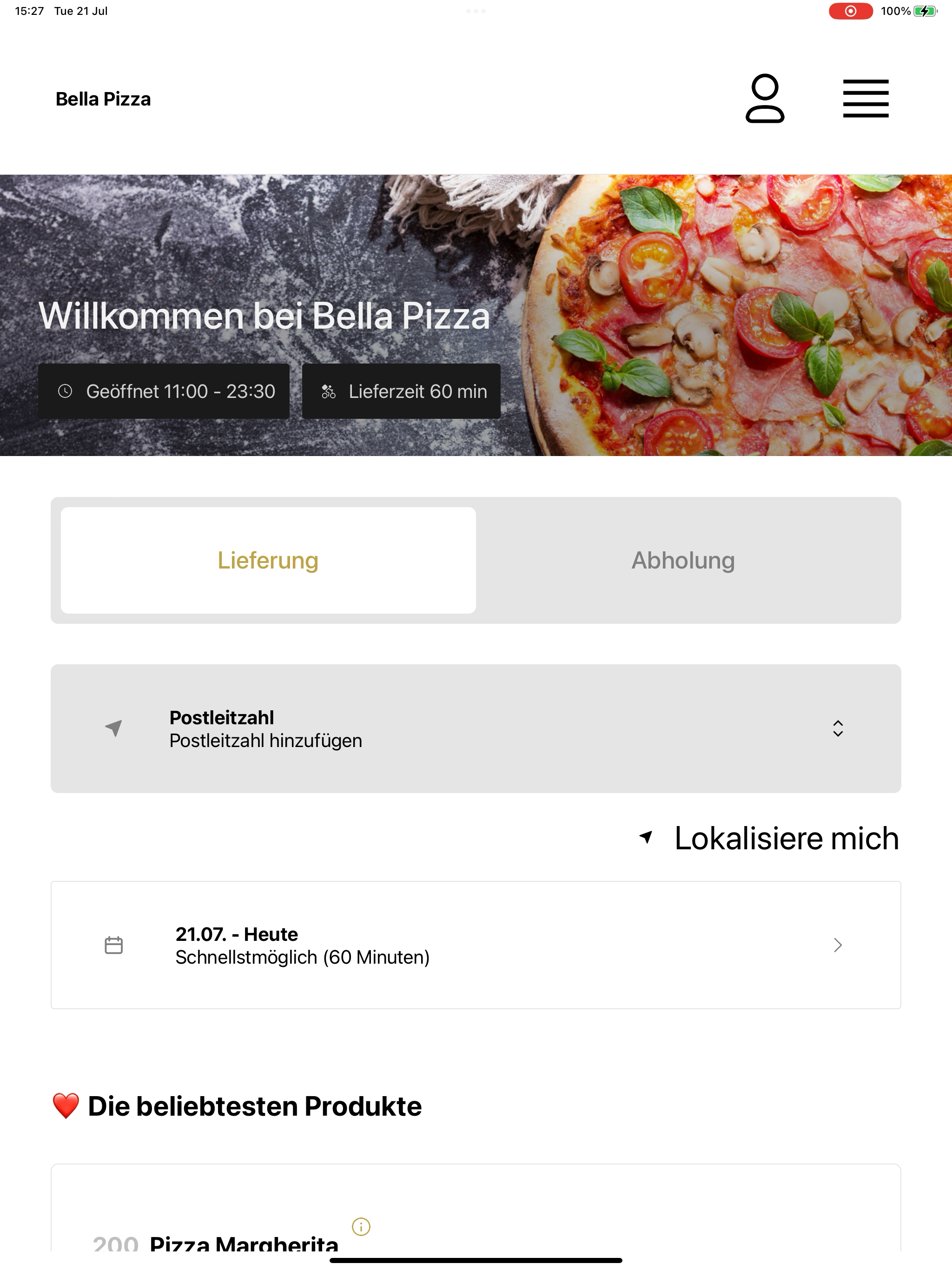 Bella Pizza Mannheim screenshot 9