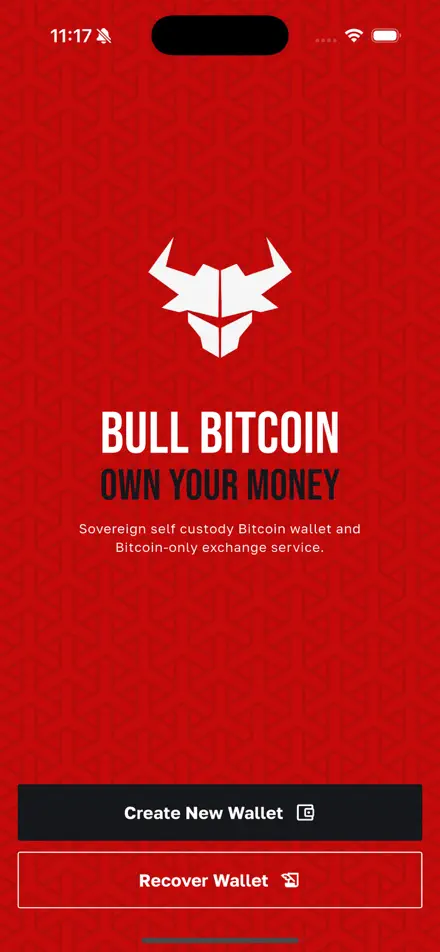 Bull Bitcoin app screenshot 1