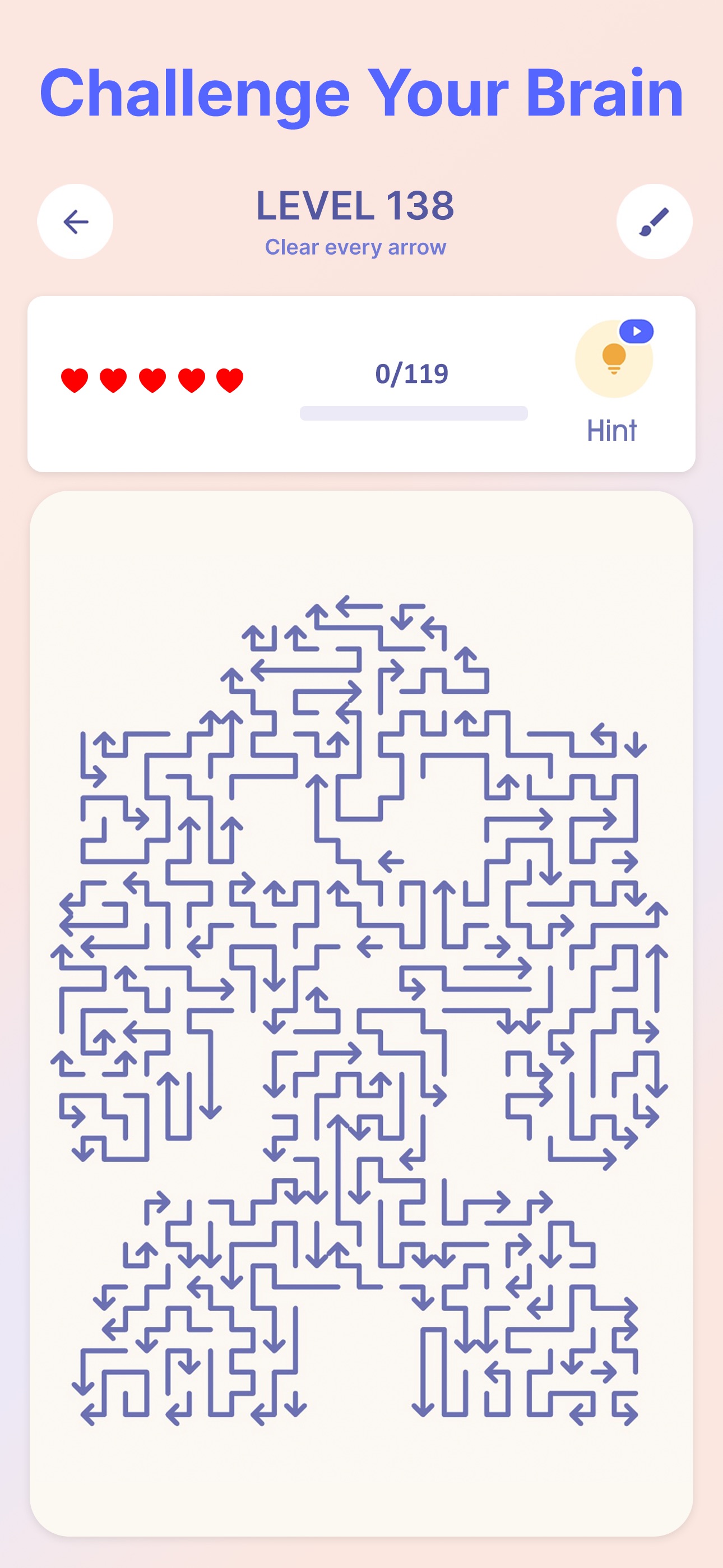 Screenshot 4 of Arrows Puzzle Escape:2D Master
