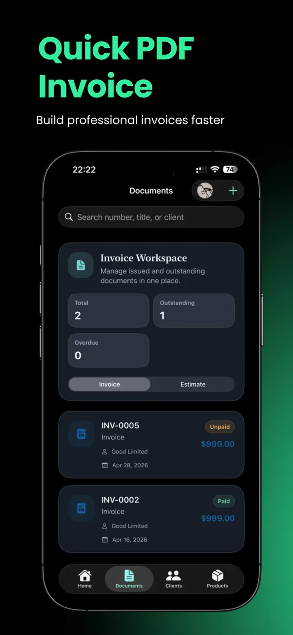 Screenshot #2 pour Invoice Master Plus