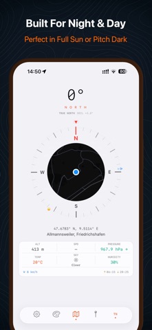 Bearing: Orienteering Compass Screenshot 2 of 5