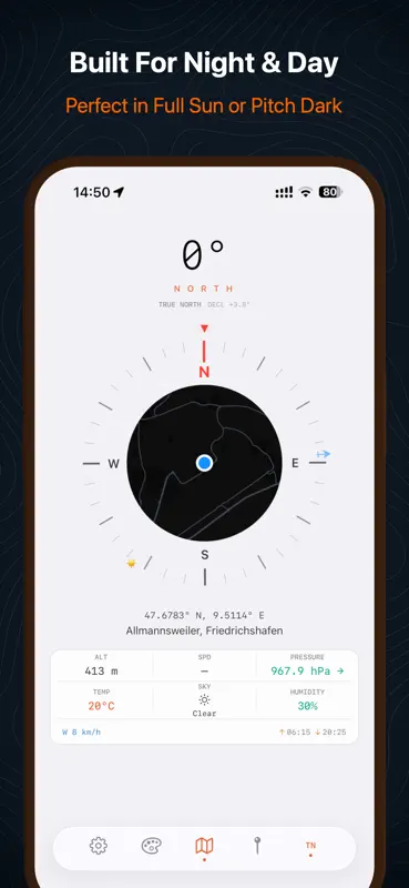 Bearing: Orienteering Compass screenshot 2 of 5